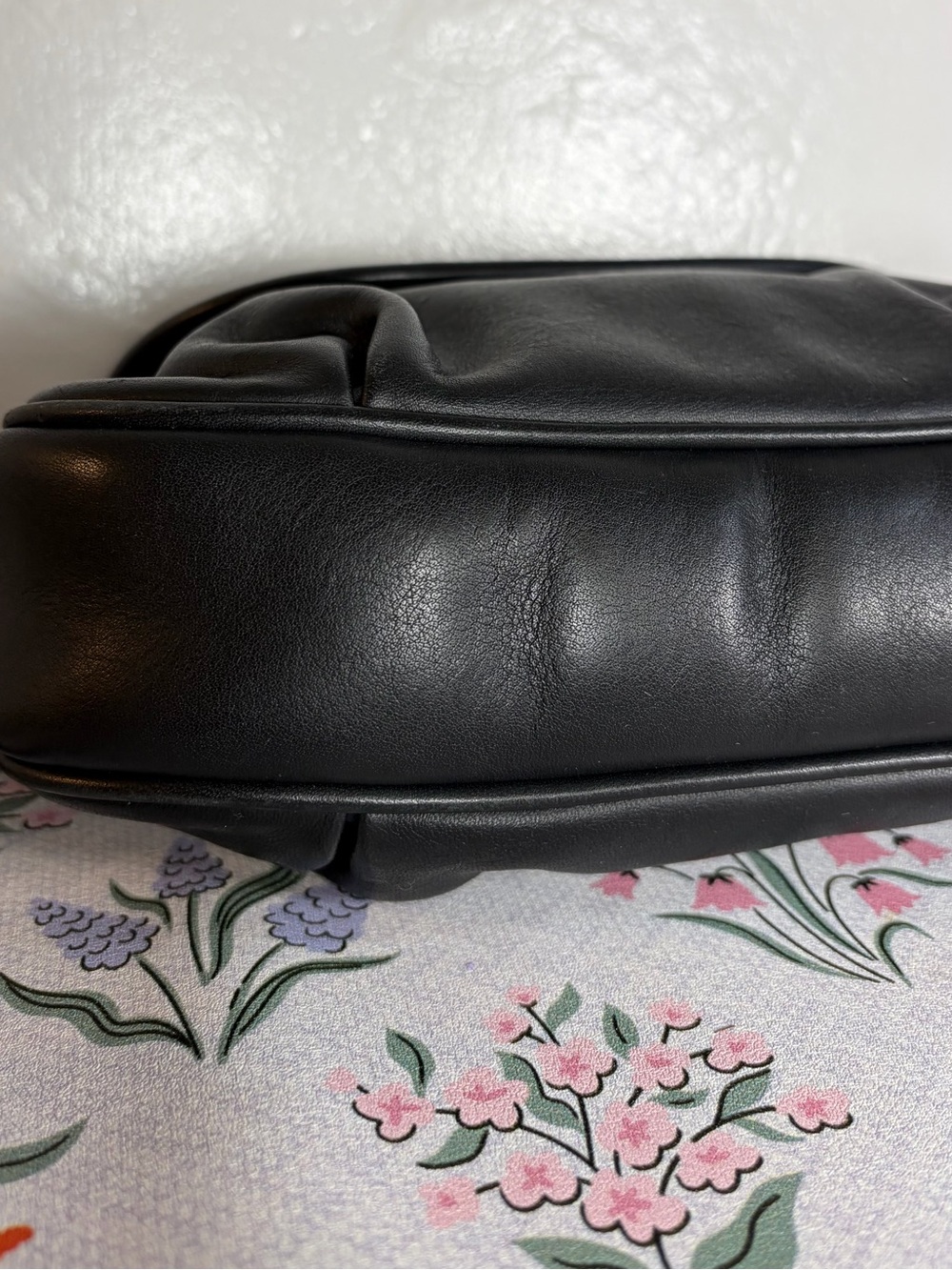 Vintage Coach Café Bag 4111 Black Leather Crossbody Made in USA - Picture 3 of 12
